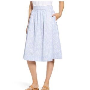 1901 Stripe Eyelet Full Skirt